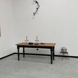 Farm table desk turned legs