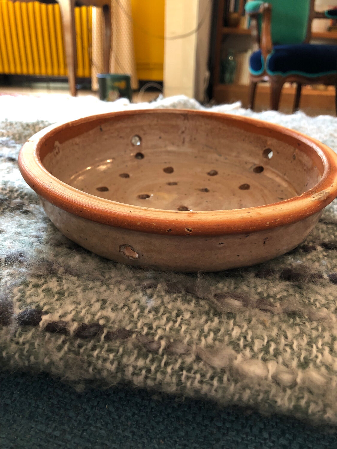 Old beam in glazed terracotta