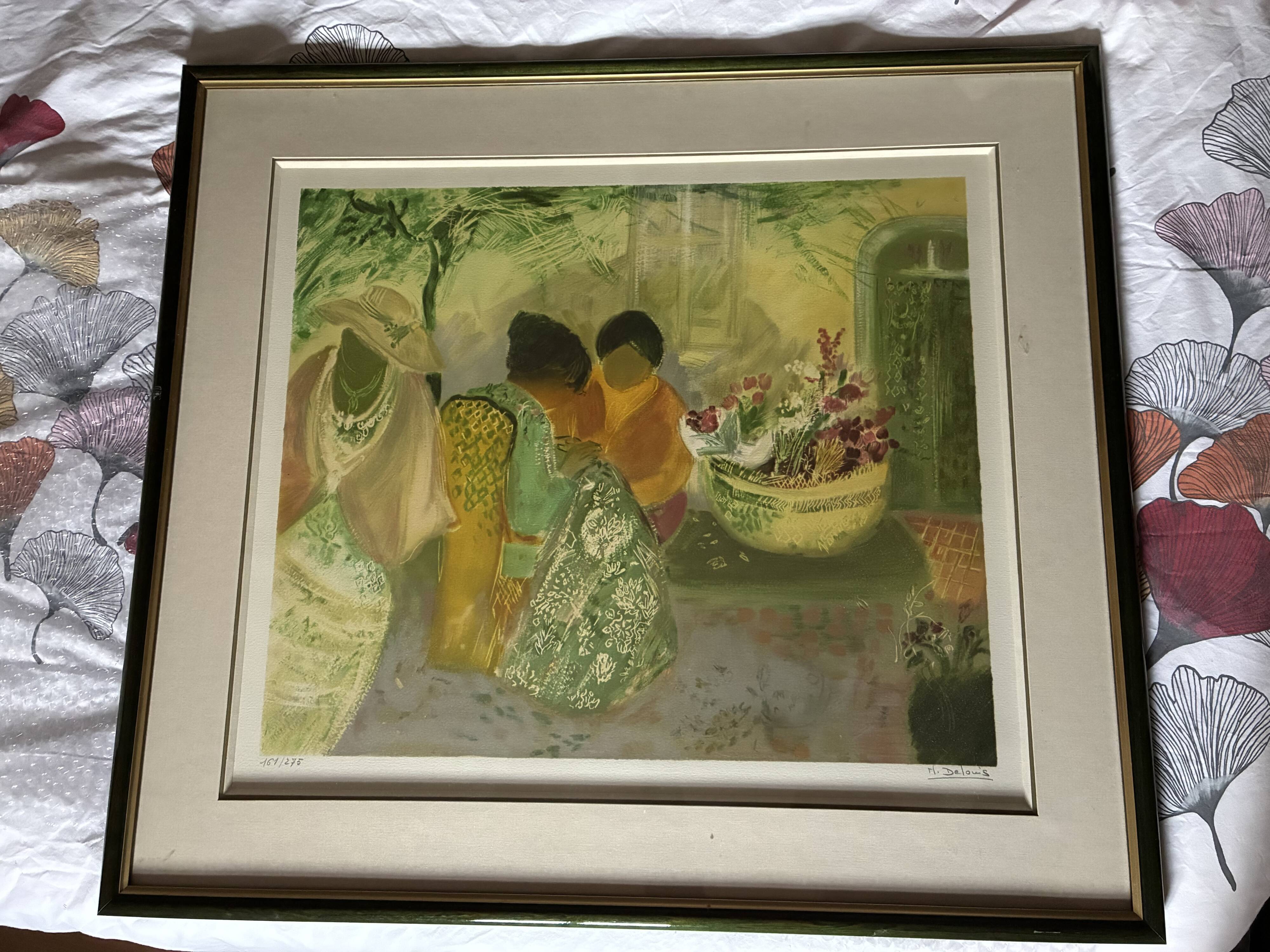 Numbered lithograph 161/275 Delouis Nancy
