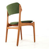 Set of 4 Erik Buch chairs for O.D. Møbler model 49 'Bur'
