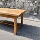 Table de ferme bois brut 200 cm