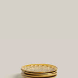 Lot de 4 assiettes blanca safran s