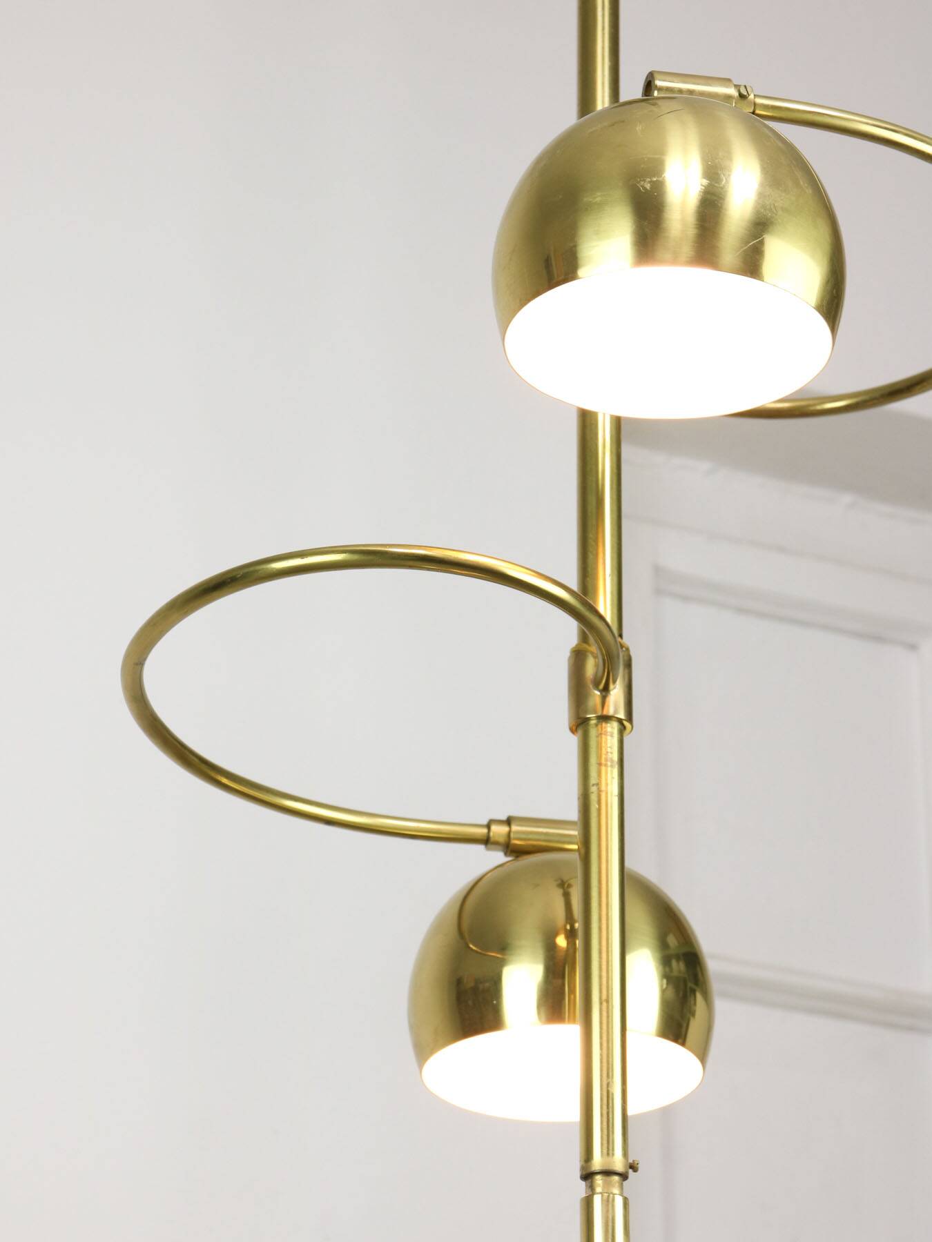Vintage Italian Brass Ceiling Chandelier