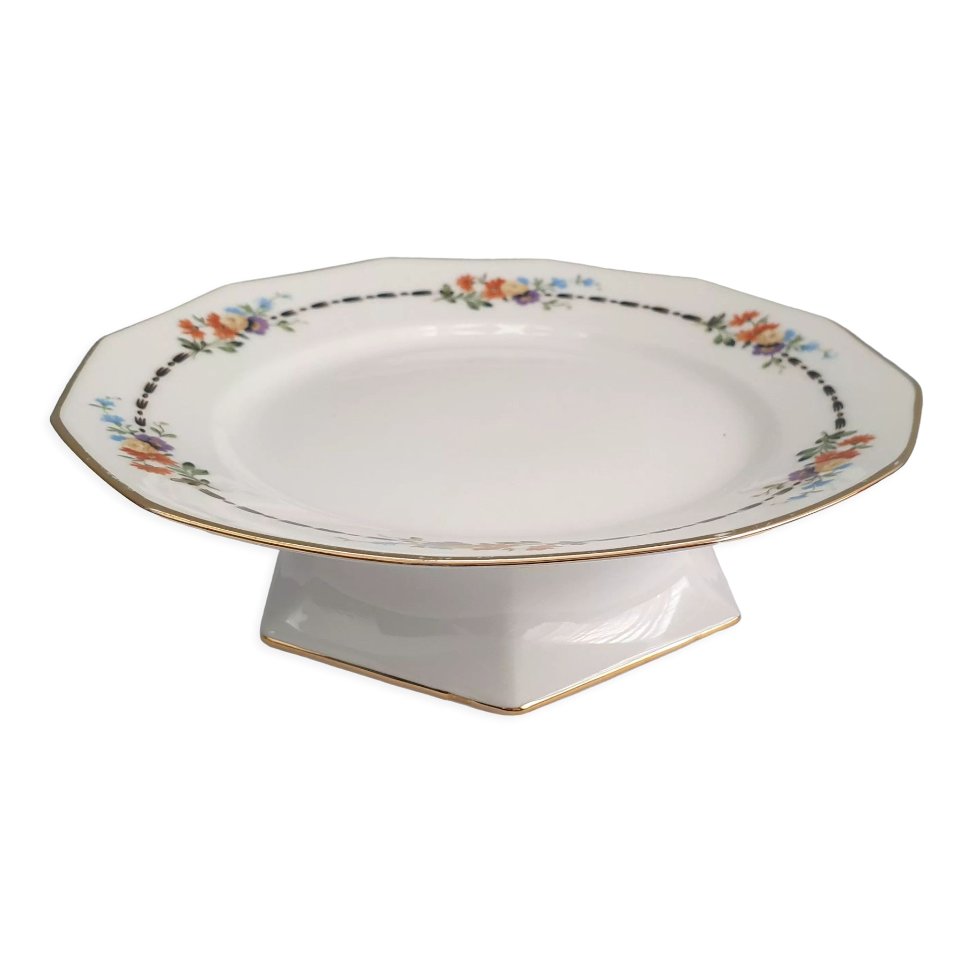 Porcelain mounted plate from limoges haviland