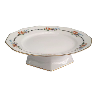 Assiette montee en porcelaine de limoges haviland