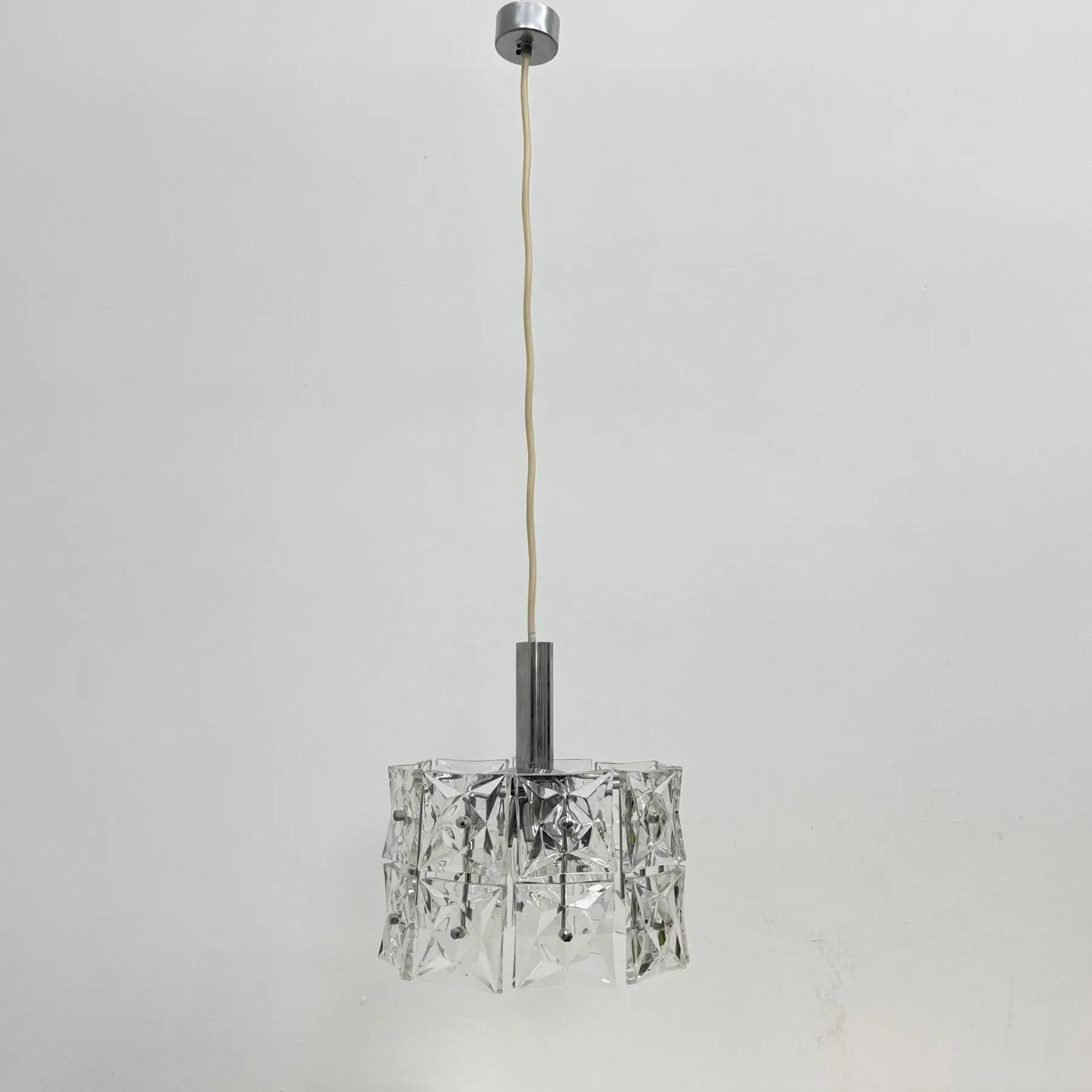 Mid-century design Kinkeldey hanging lamp, 1970s
