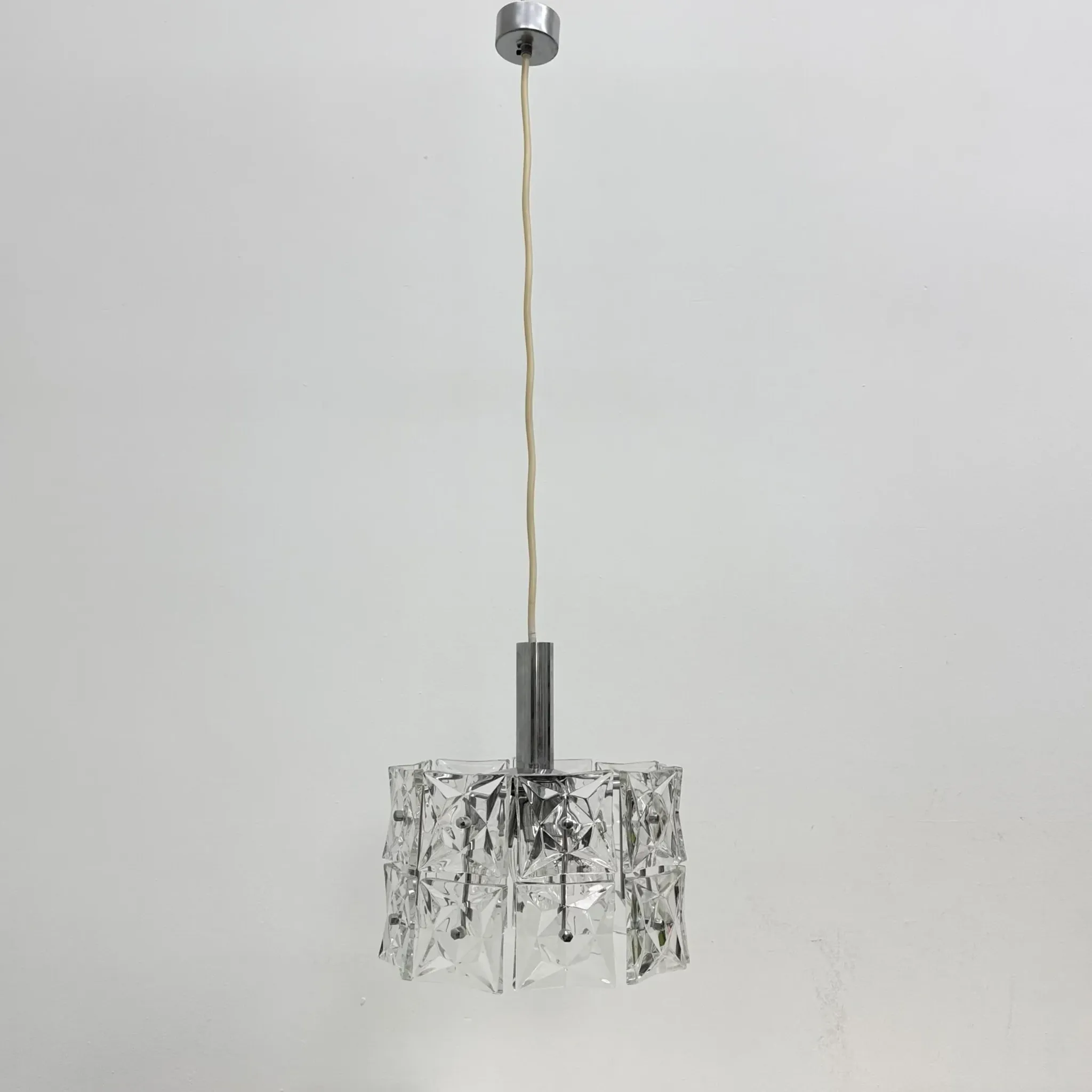 Mid-century design Kinkeldey hanging lamp, 1970s