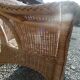 Bench 2 seats wicker