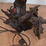 Lampe pieds racine brutaliste