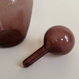 Bubble glass big carafe Biot 42 cm