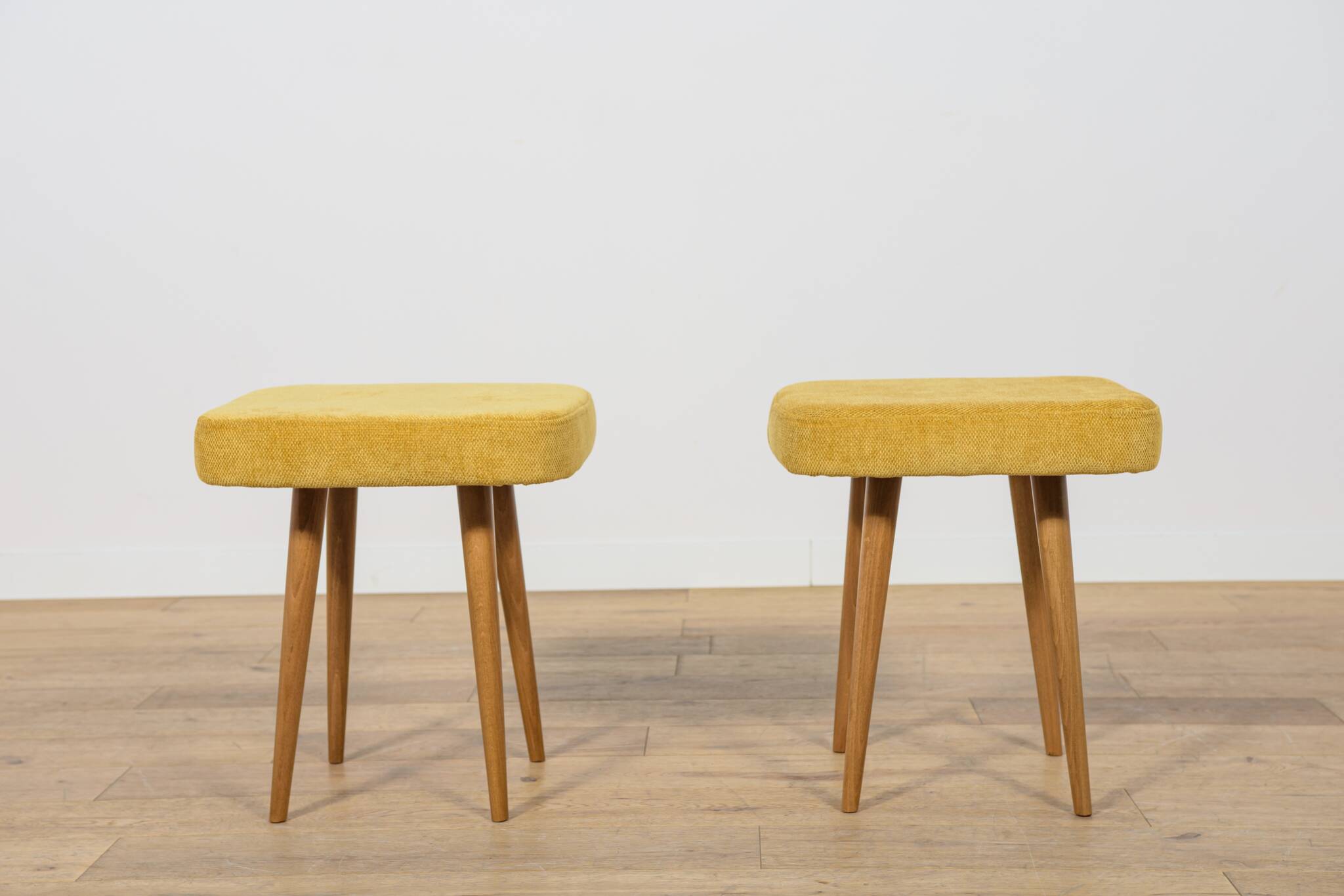 Mid-Century Teak Stool, Poland, 1970s