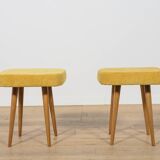 Mid-Century Teak Stool, Poland, 1970s