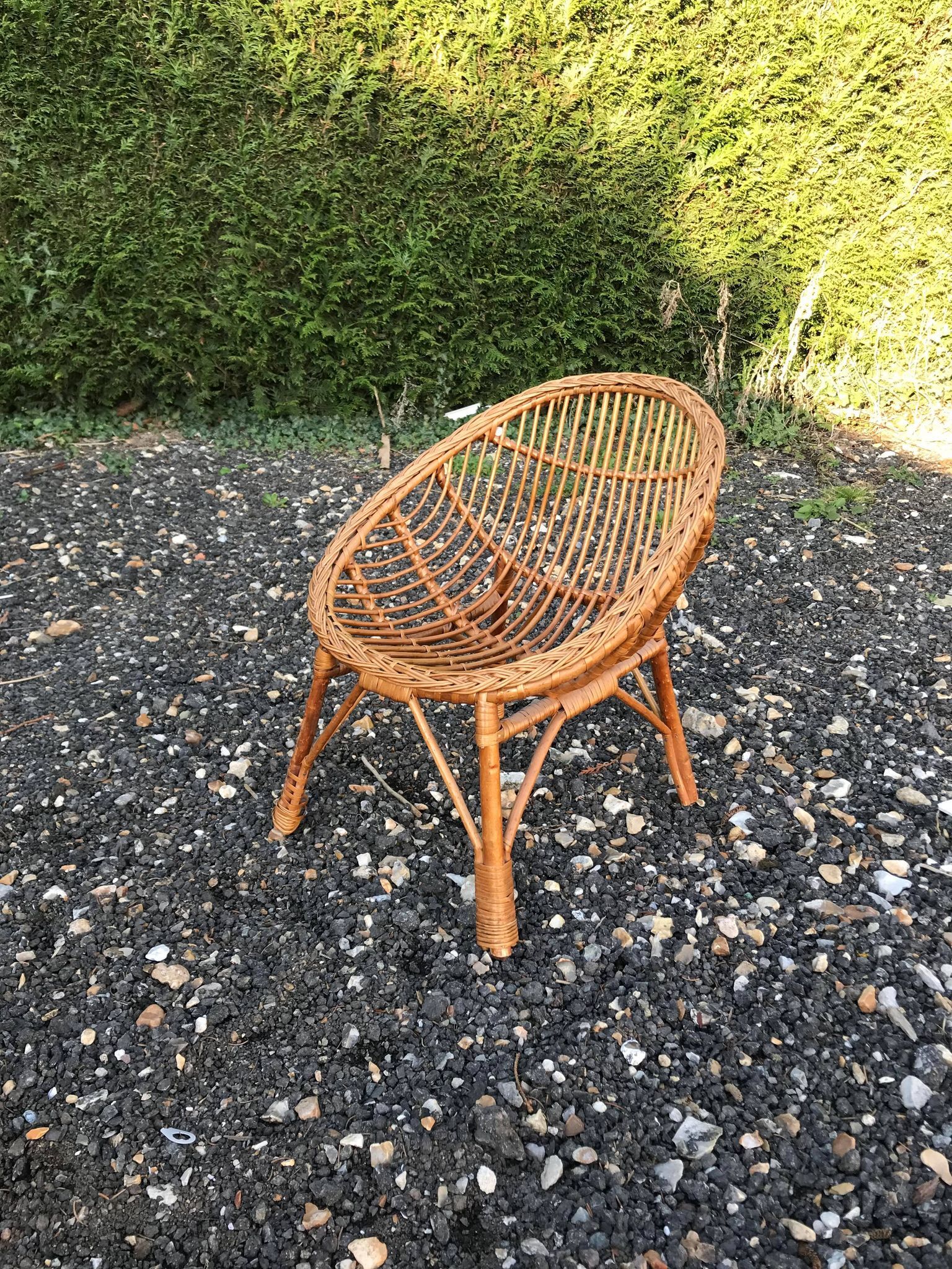 Children's rattan chair