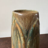 Large ceramic vase Metenier Belgian Art Nouveau