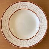 6 old Longchamp earthenware soup plates
