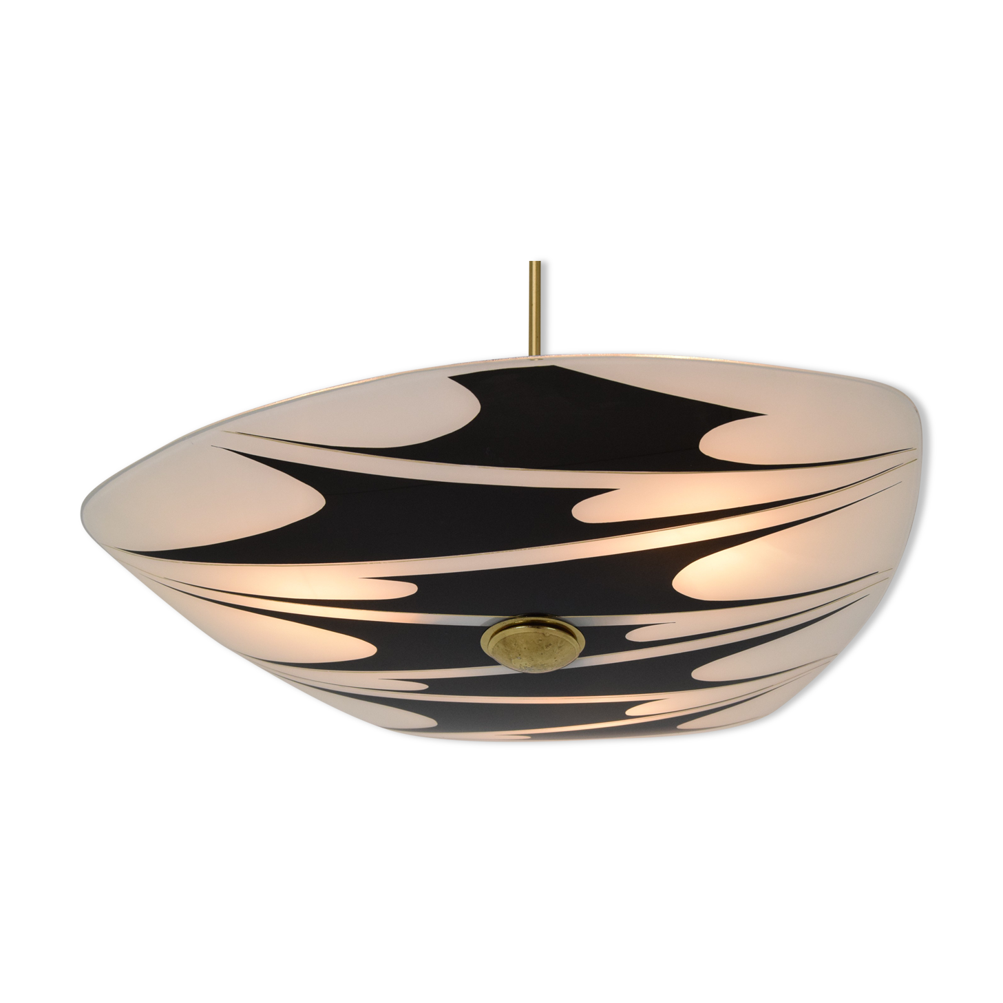 Mid-century Glass Pendant,1960's.
