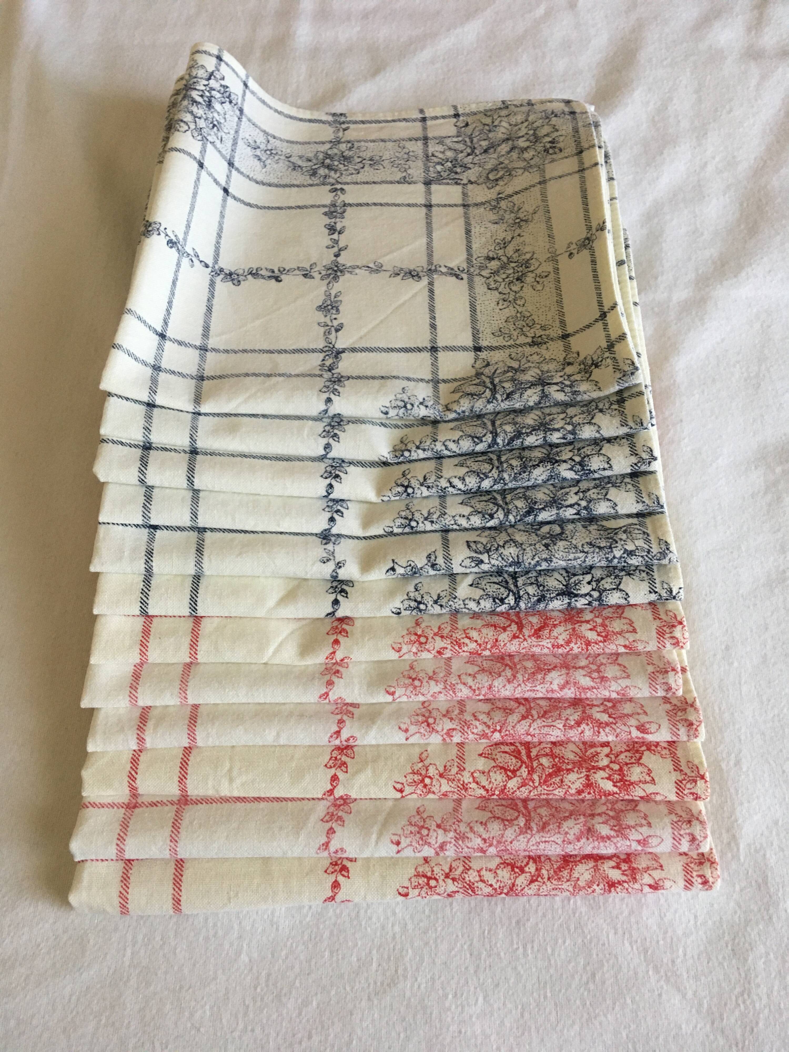 12 serviettes de table provençales 42 x 40