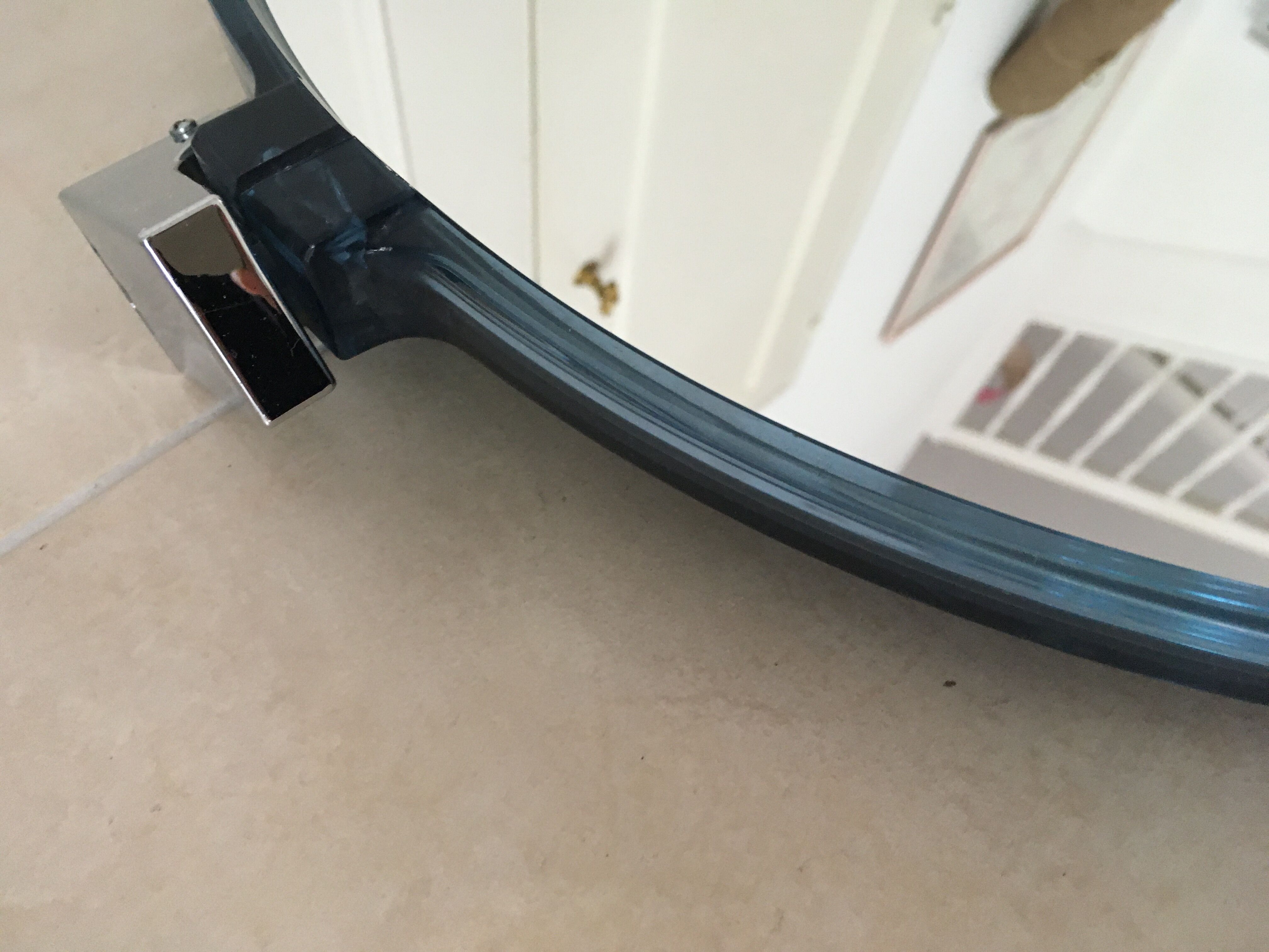 Swivel vintage mirror.