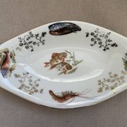 Pair of vintage marine-themed dishes in Berry porcelain.