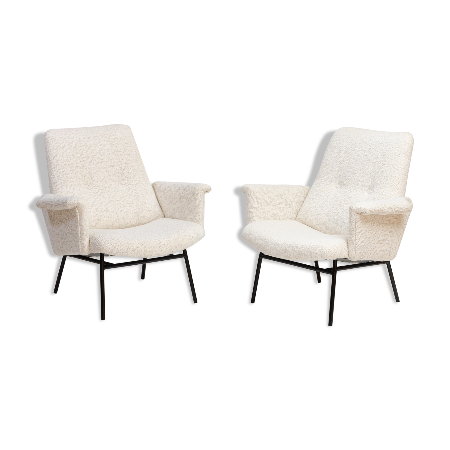 Pair of SK660 armchairs by Pierre Guariche for Steiner - 1953, France