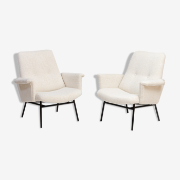 Pair of SK660 armchairs by Pierre Guariche for Steiner - 1953, France