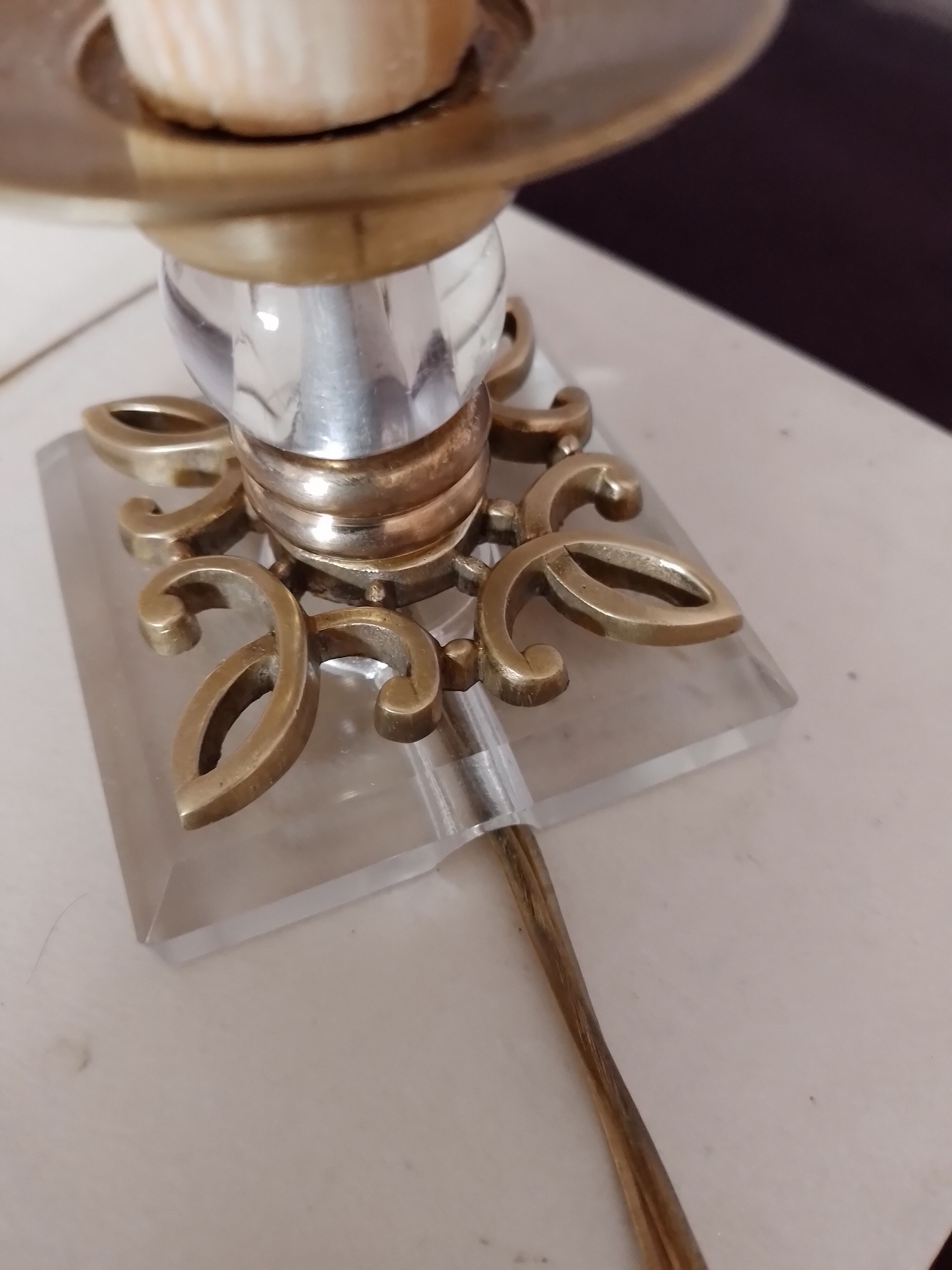 Art deco night light lamp