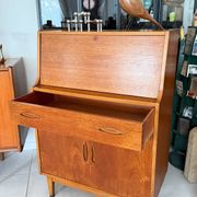 Vintage Jentique teak secretary desk