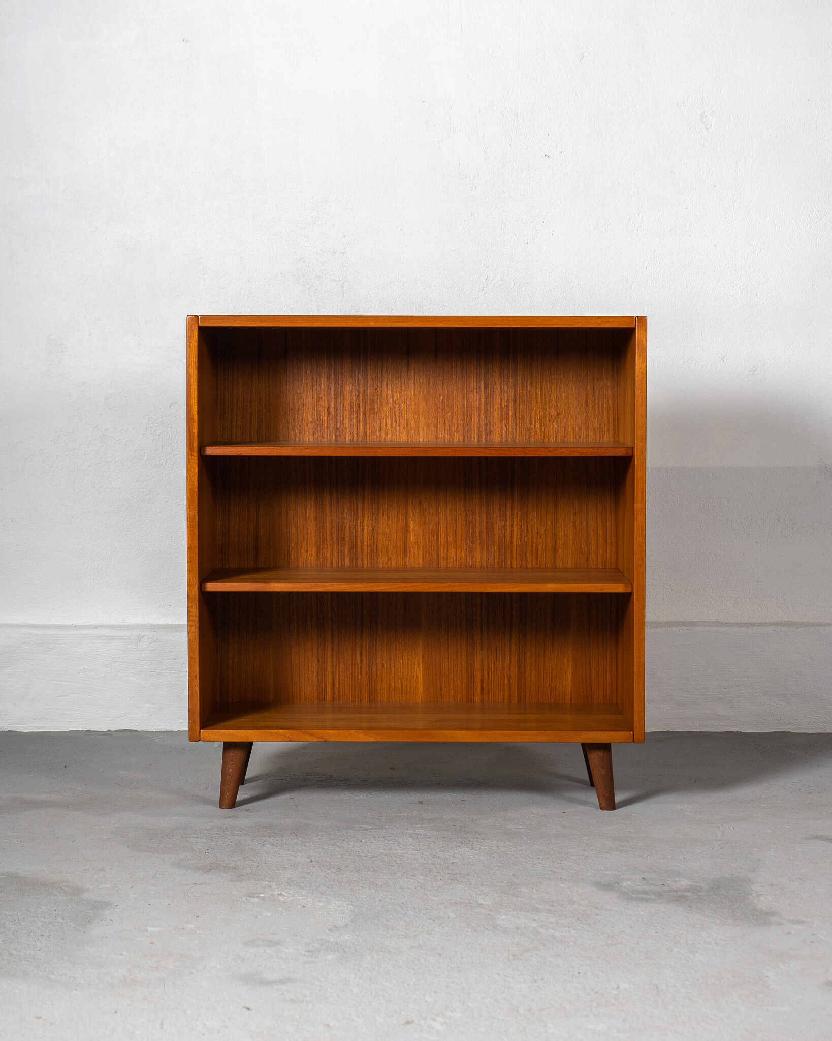 Mid century german bookcase made of solid teak, circa 1970, germany
