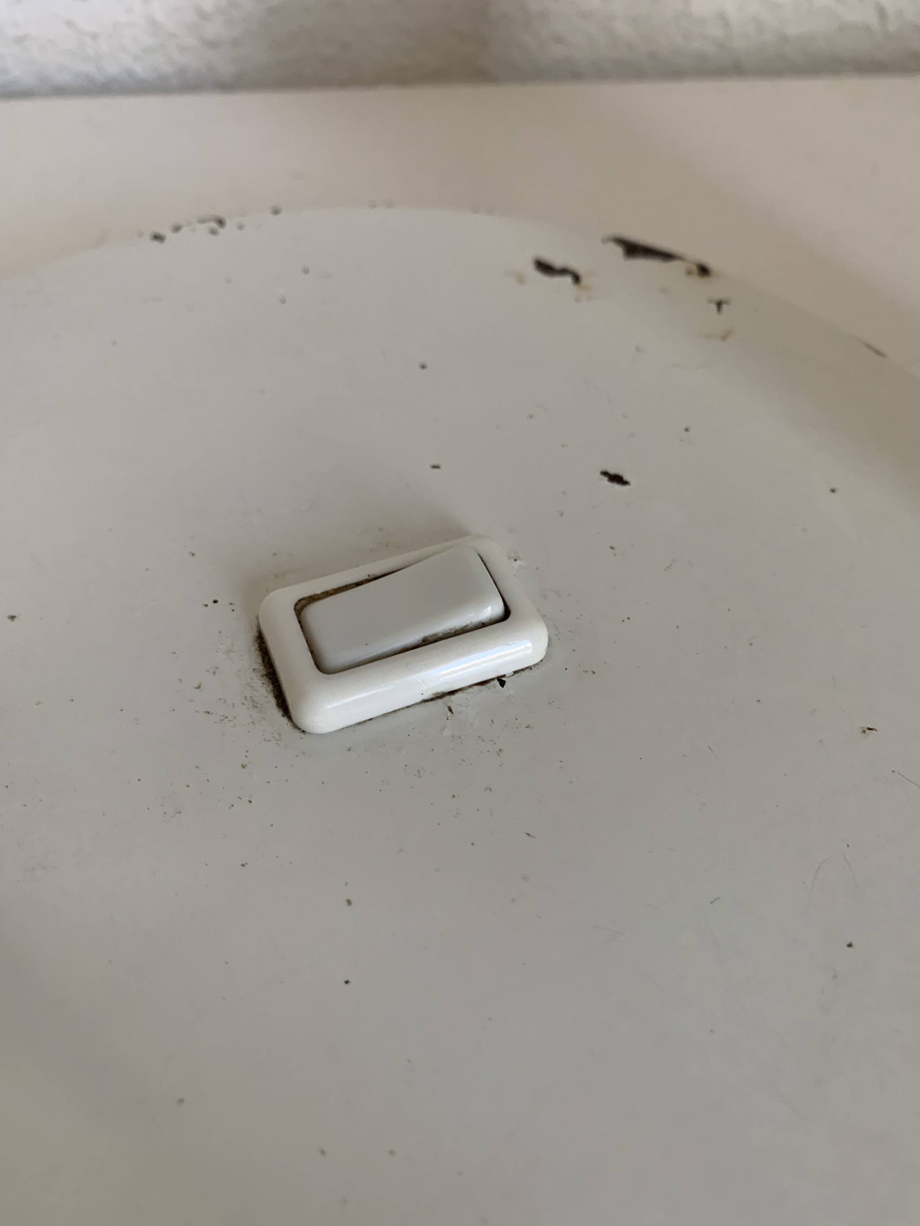 Large vintage 1960 white eyeball mid-century desk lamp - 44 cm