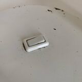 Large vintage 1960 white eyeball mid-century desk lamp - 44 cm