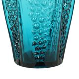 Vase à bulles vintage design bleu Stolle Nieman 1970