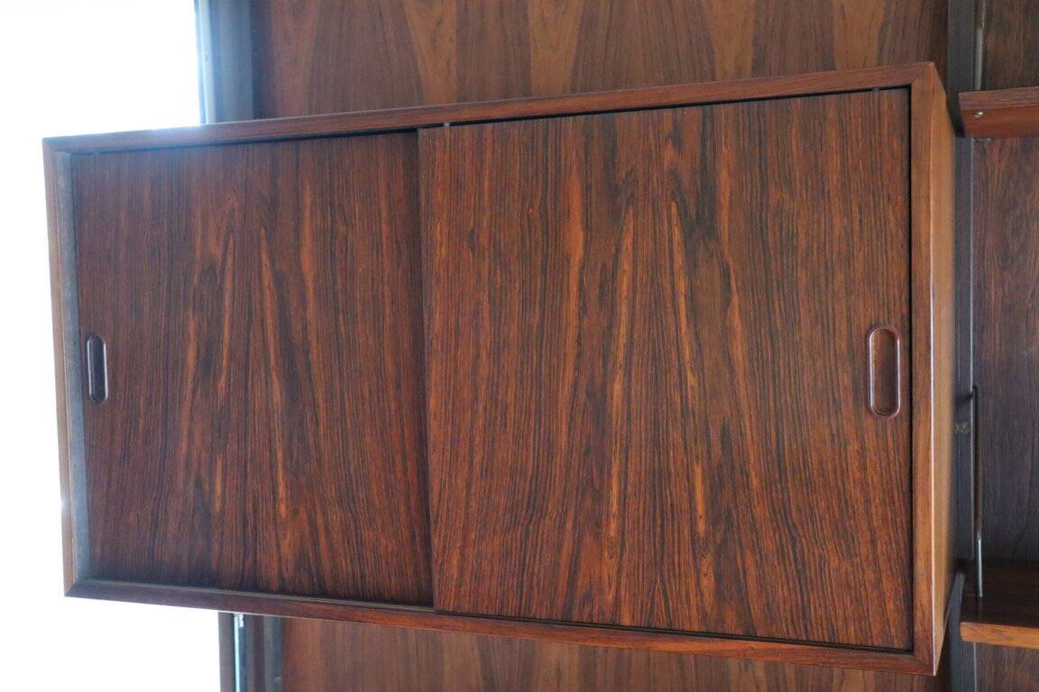Danish wall bookcase by Thygesen and Sorensen in rosewood, 1960