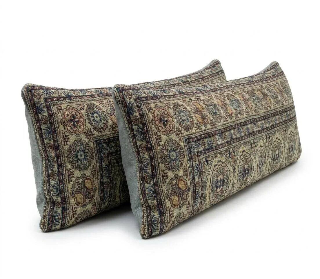 Set of 2 vintage Turkish cushion covers 41x122 cm