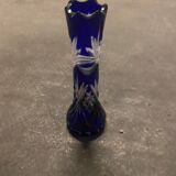 Vase cristal gravé