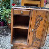 Table de nuit vintage marbre