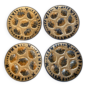 Pornic oyster plates