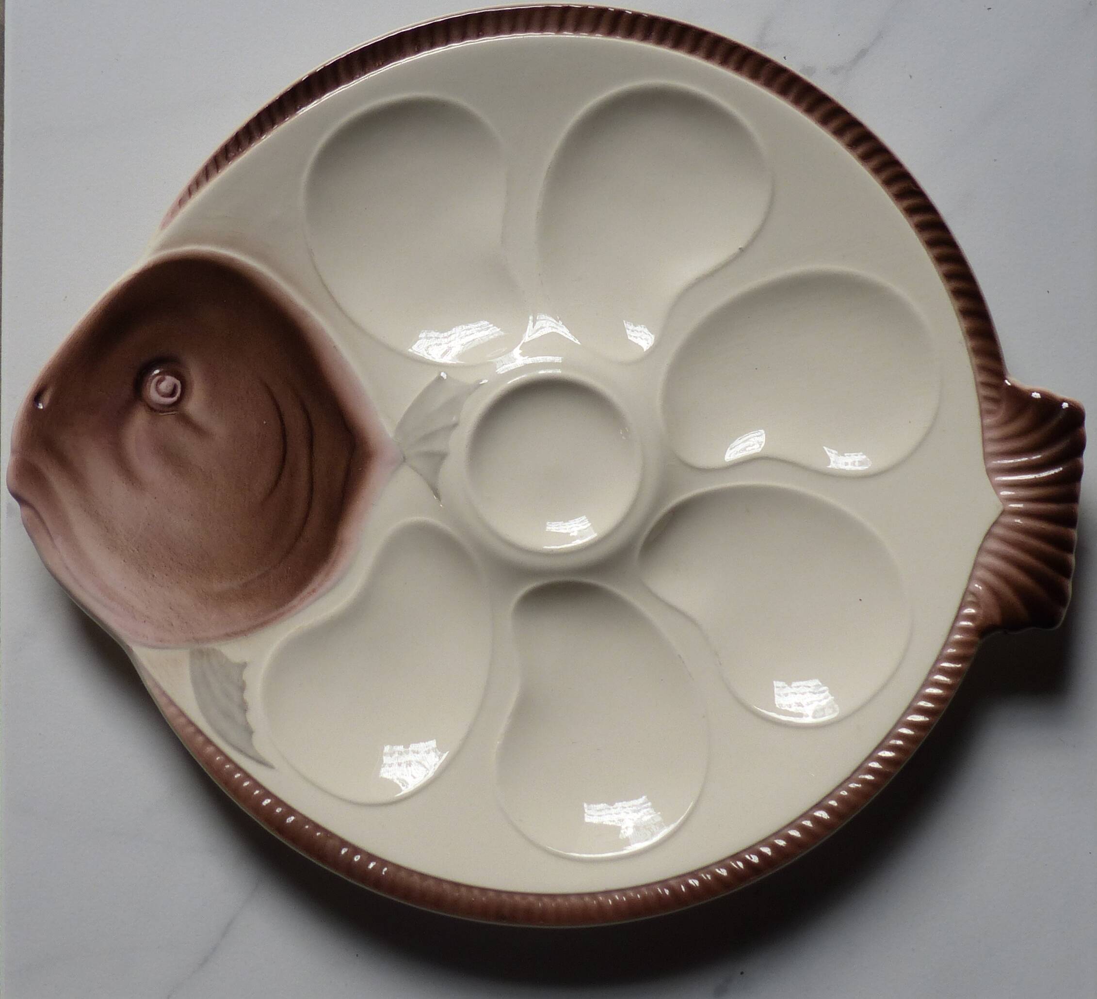 6 London oyster plates, Copenhagen model
