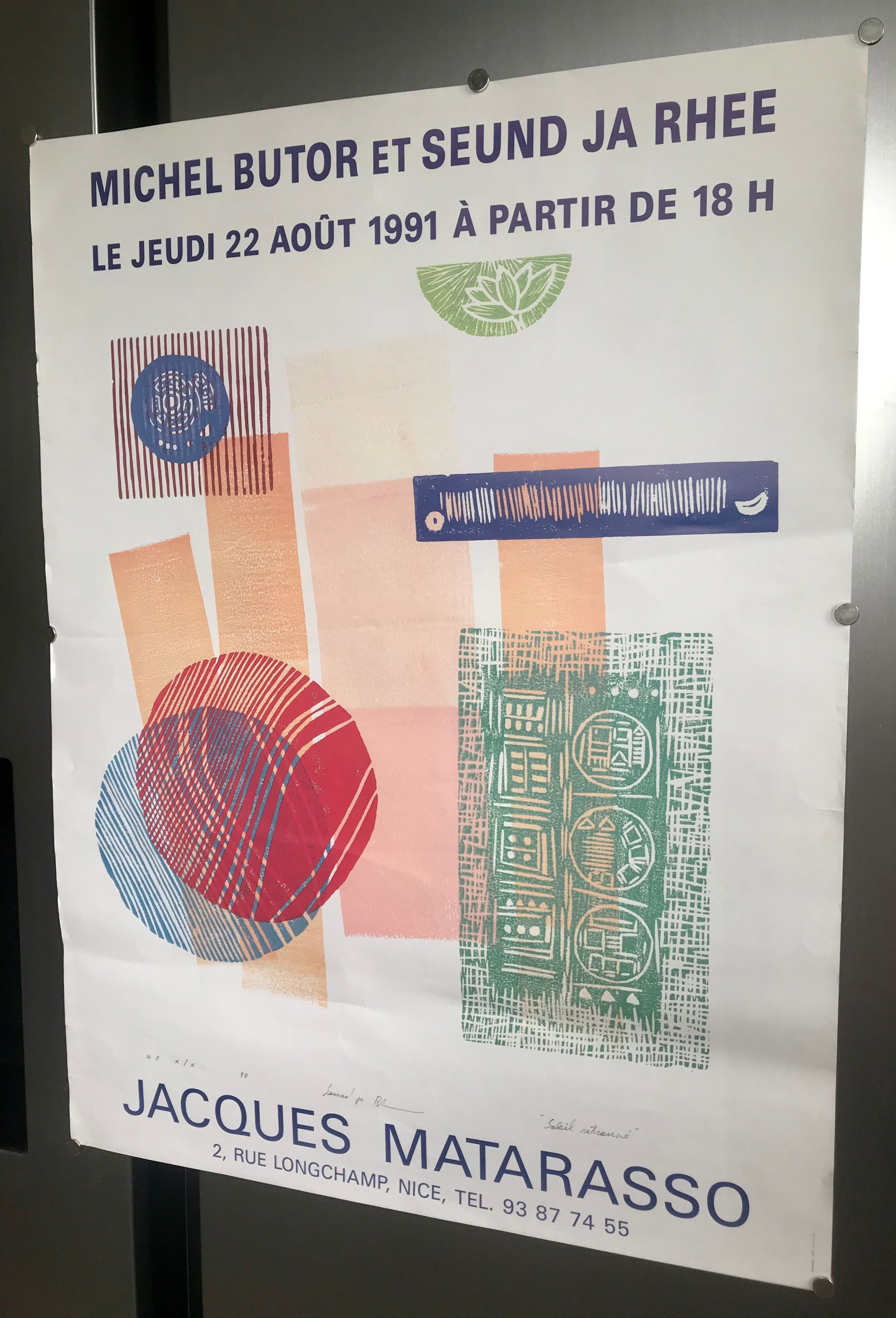 Affiche d’exposition Seund Ja Rhee 1991