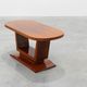 Table basse en placage de noyer Art Déco, Belgique, vers 1920