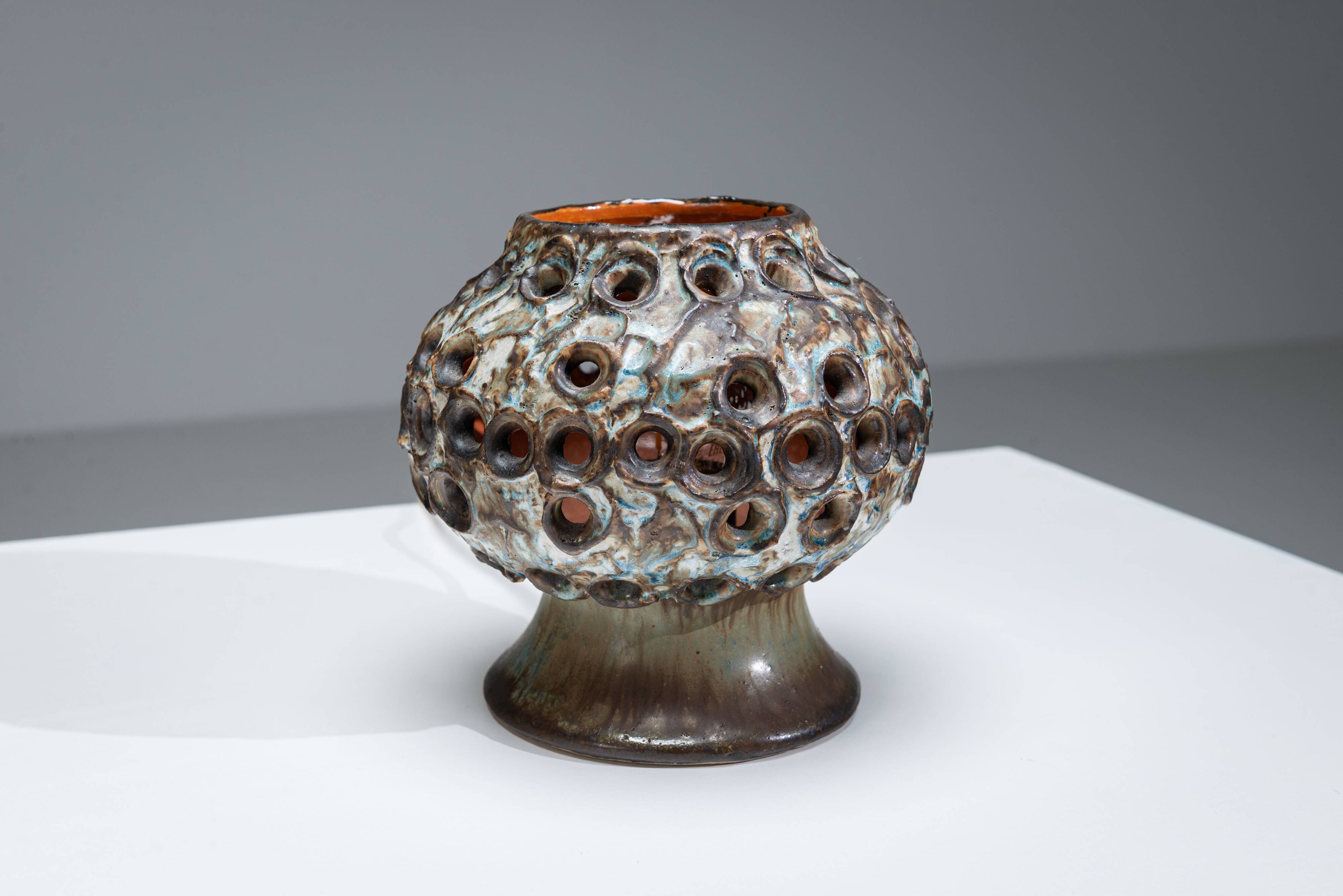 Pair of ceramic table lamps by Bruno Karlsson for EGO Stengods Atelje