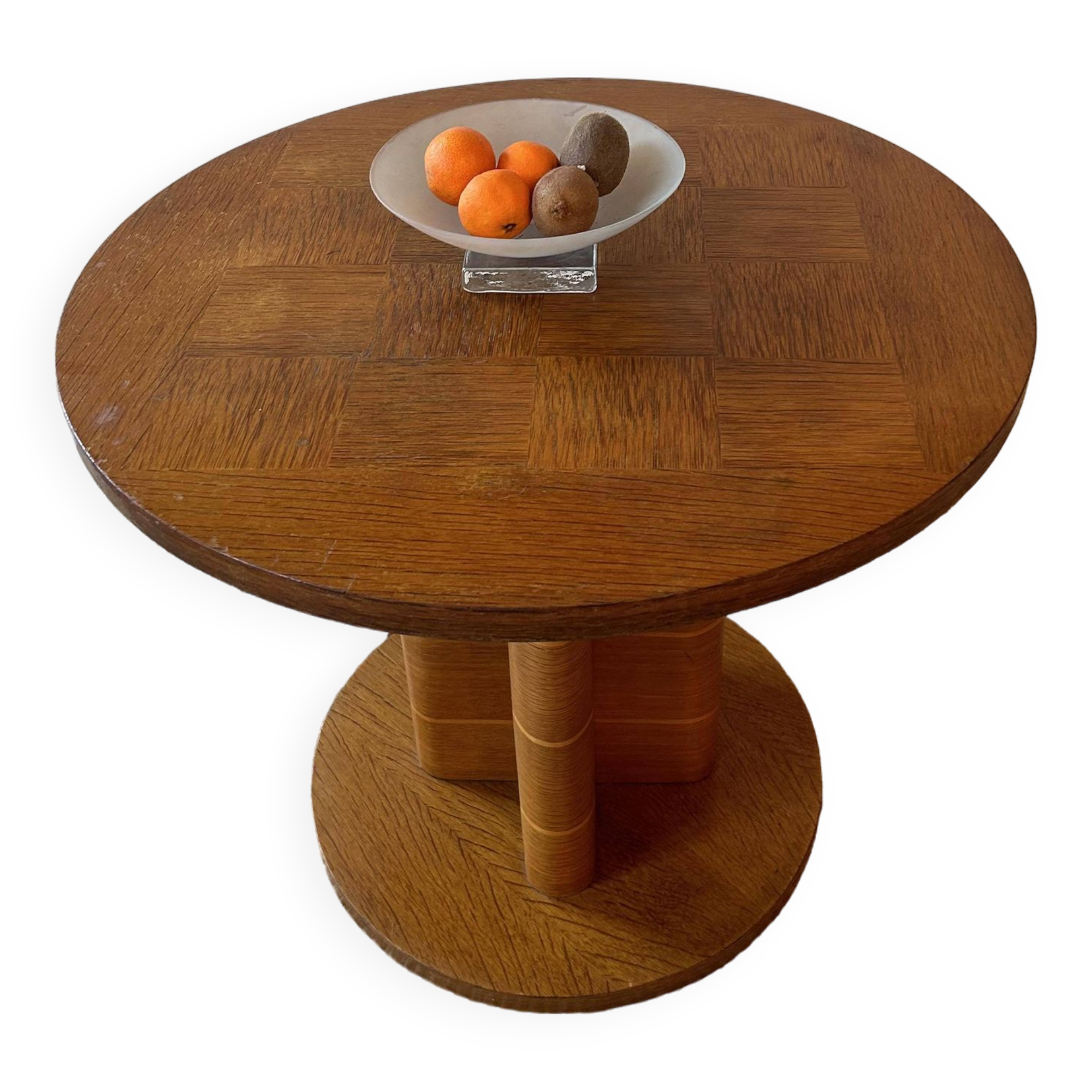 Vintage marquetry coffee table, France 1950s