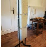 Vintage Arlus totem floor lamp from the 50s, steel and plexiglass