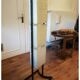 Vintage Arlus totem floor lamp from the 1950s, made of steel and plexiglass.