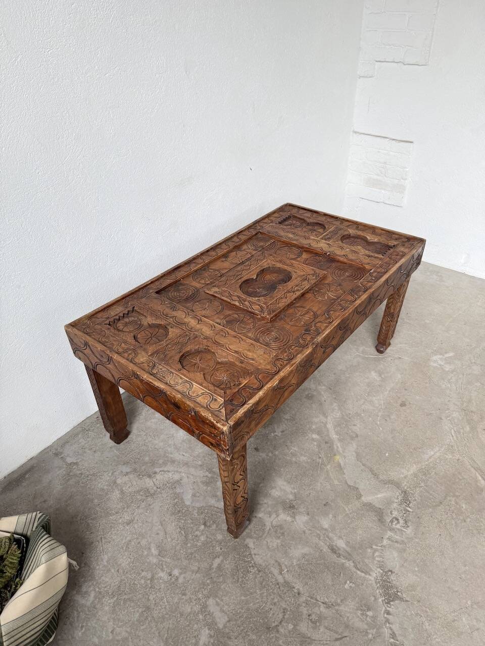 Savoyard folk art coffee table