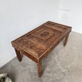 Table basse savoyarde art populaire