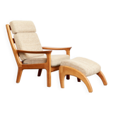 Juul Kristensen Highback Chair & Holstebro Ottoman