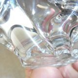 Old pen holder / empty pocket, crystal, signed Daum
