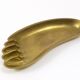 Bowl or sculptural plate in the shape of a foot by Werkstätte Hagenauer, mid-century, brass, Austria.