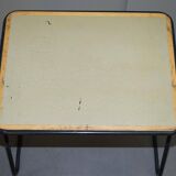 Stackable British military office table in stainless steel