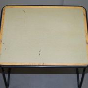 Table de bureau empilable militaire britannique en acier inoxydable